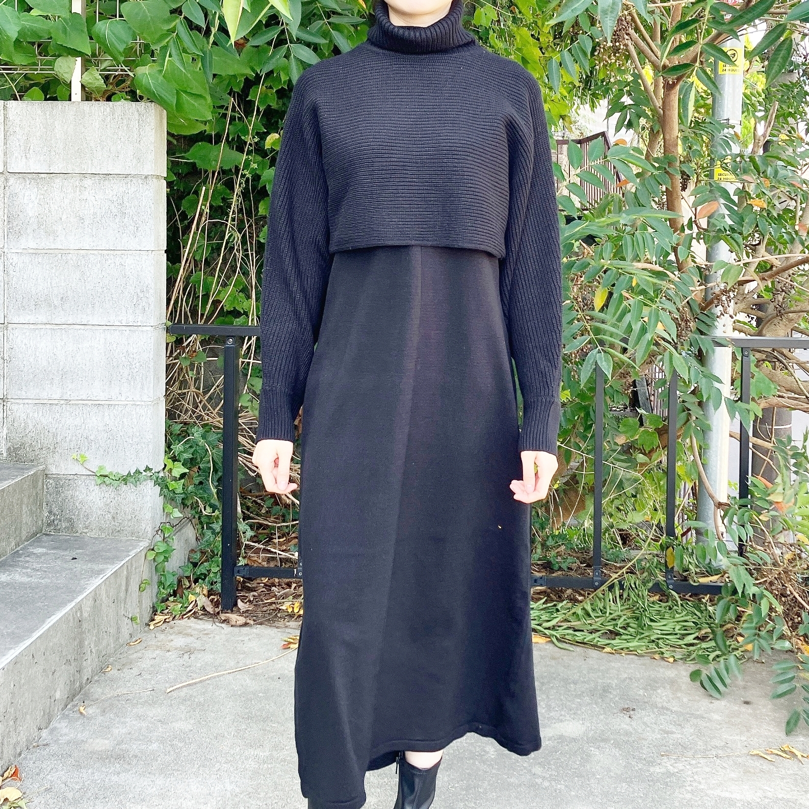 GU（ジーユー）のおすすめワンピース「マルチウェイニットワンピース（長袖）」