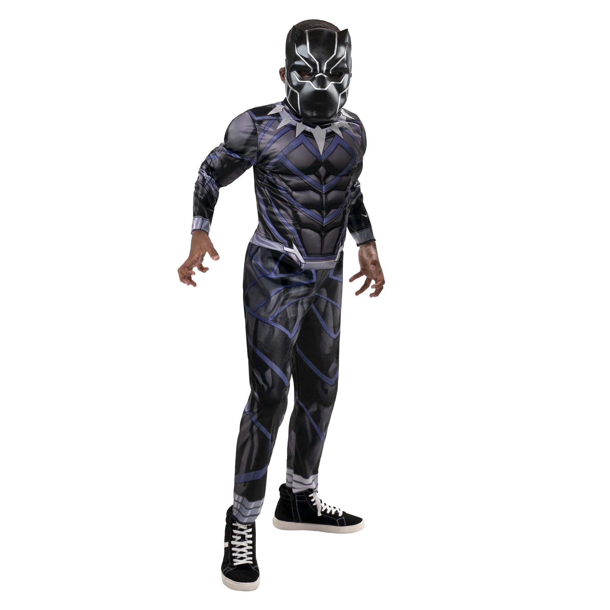 a child dressed like Black Panther