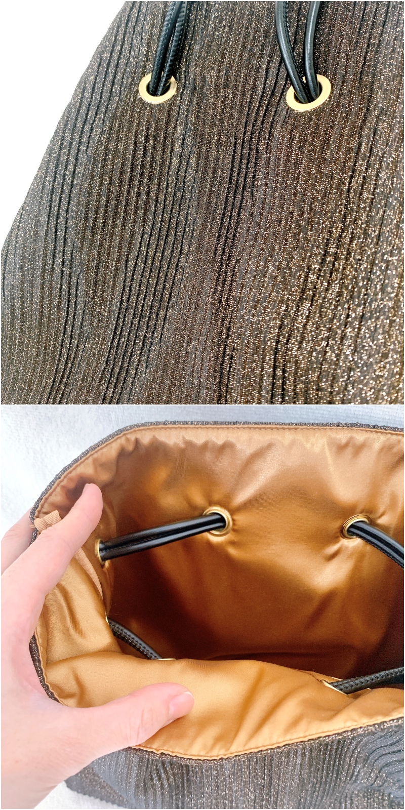 GLOBAL WORK(グローバルワーク)のおすすめのバッグ「キラキラ3WAY巾着/一部店舗限定」