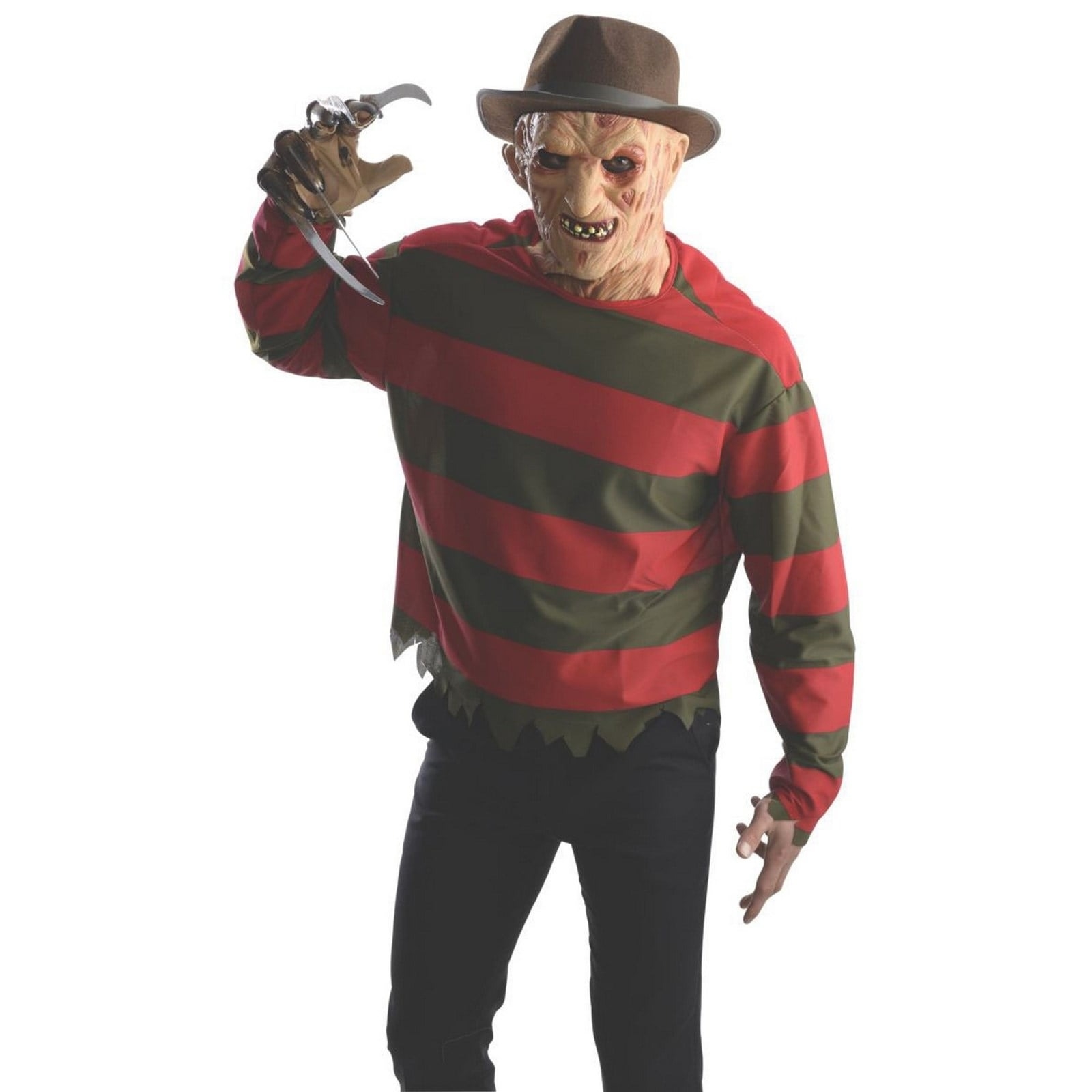 freddy shirt and mask on model