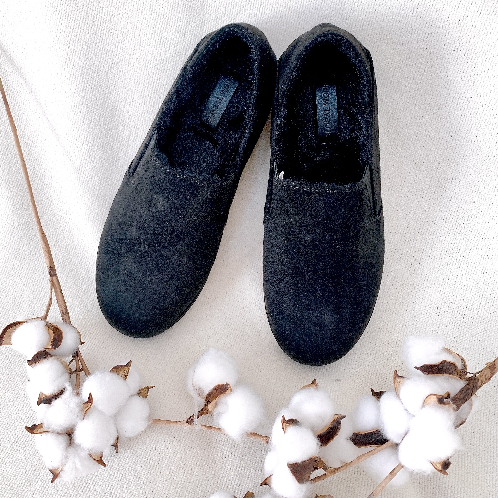 GLOBAL WORK(グローバルワーク)のおすすめのシューズ「フワモコ撥水軽量スリッポン/975780」