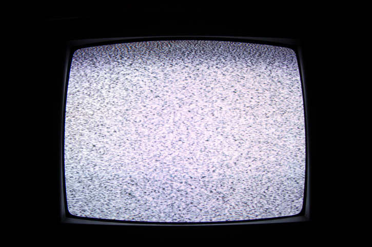 static on the tv