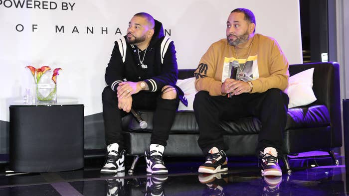 dj envy at an event with cesar pina