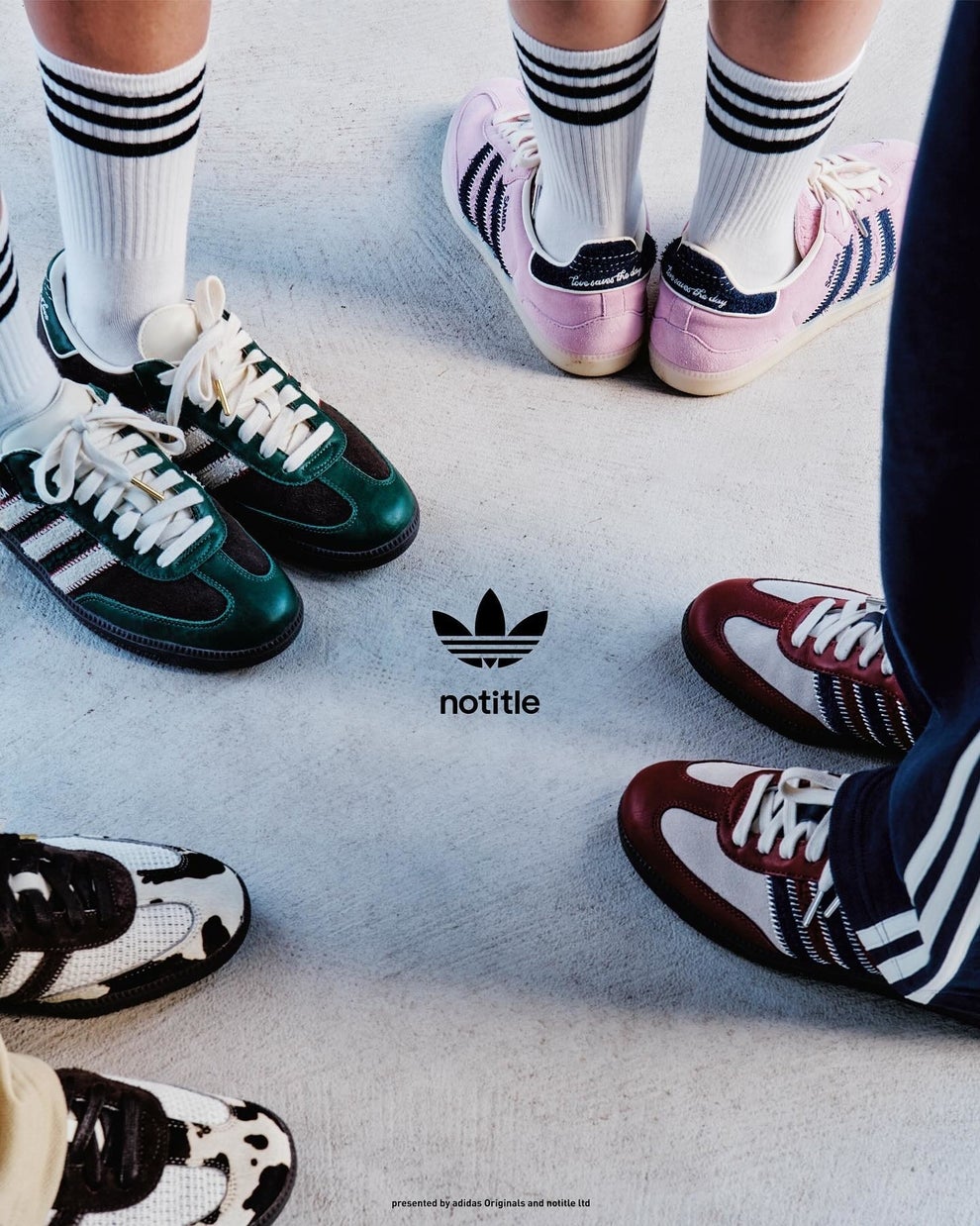 The notitle x adidas Samba Collection Releases in China October 2023