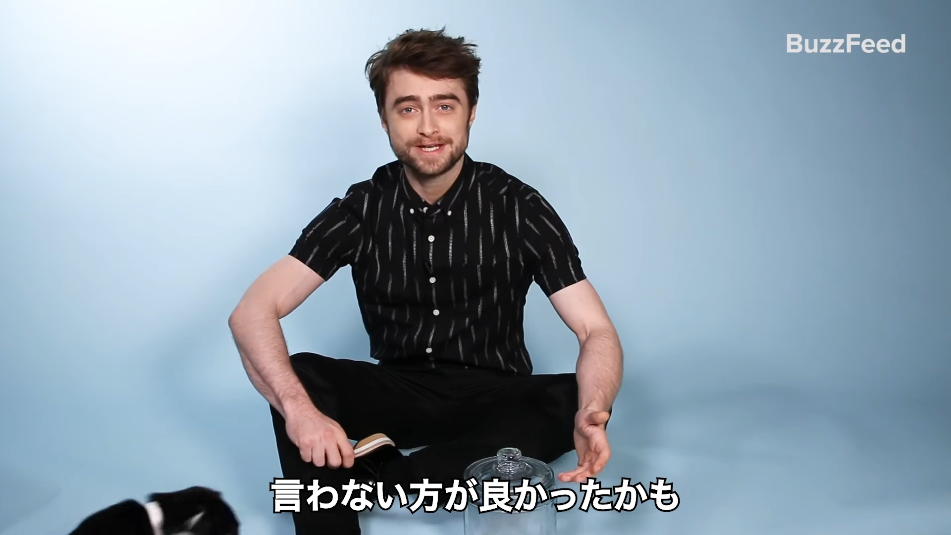 インタビューに答えるダニエル・ラドクリフ