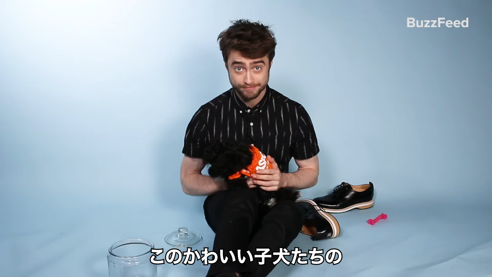 インタビューに答えるダニエル・ラドクリフ