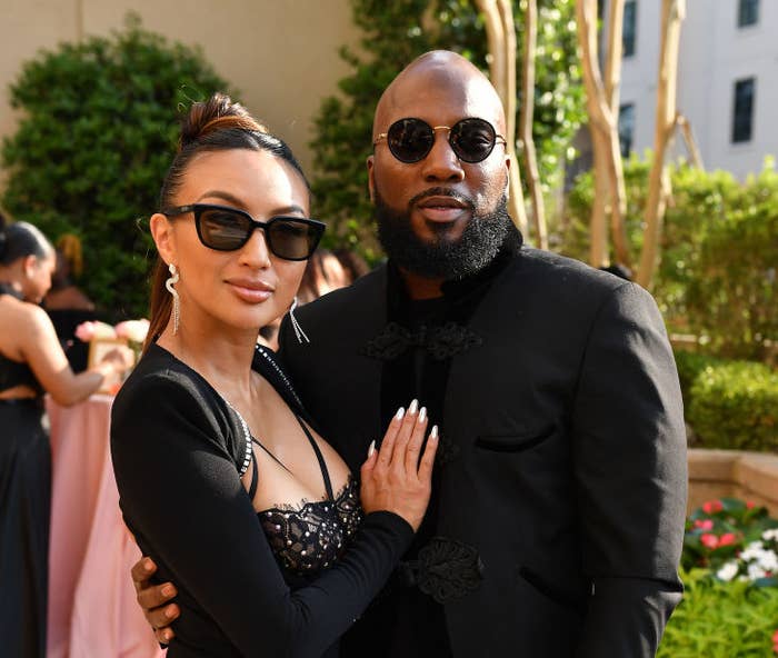 Closeup of Jeannie Mai and Jeezy