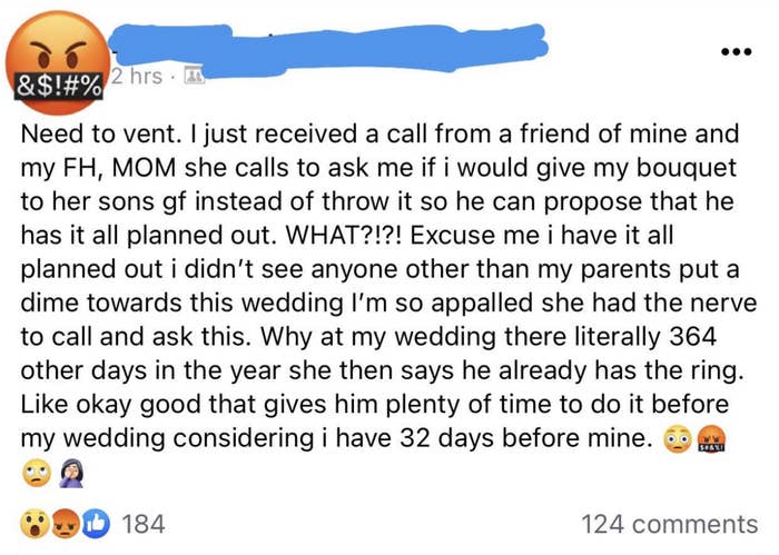 long message on social media discussing the proposal