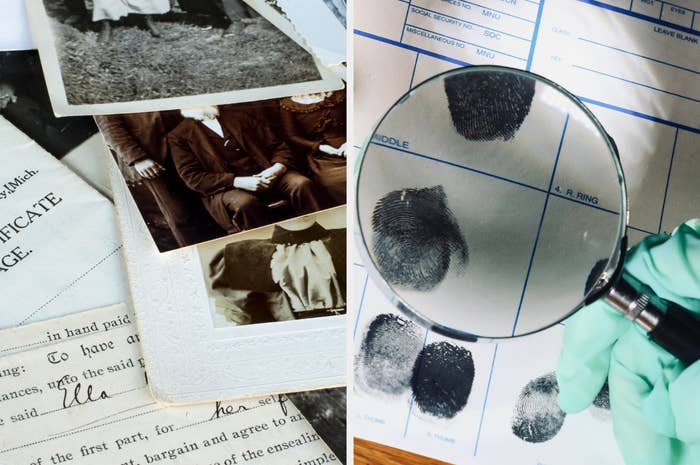 Historical records, including images and certificates, and fingerprint identification