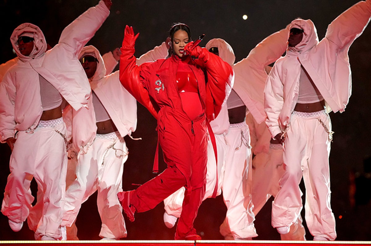 Rihanna's Iconic Red Super Bowl Outfit Inspired Loewe's Latest