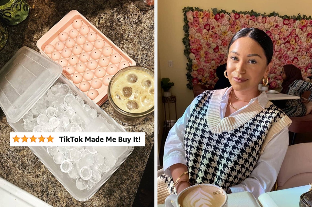 ice cube tray and sweater vest