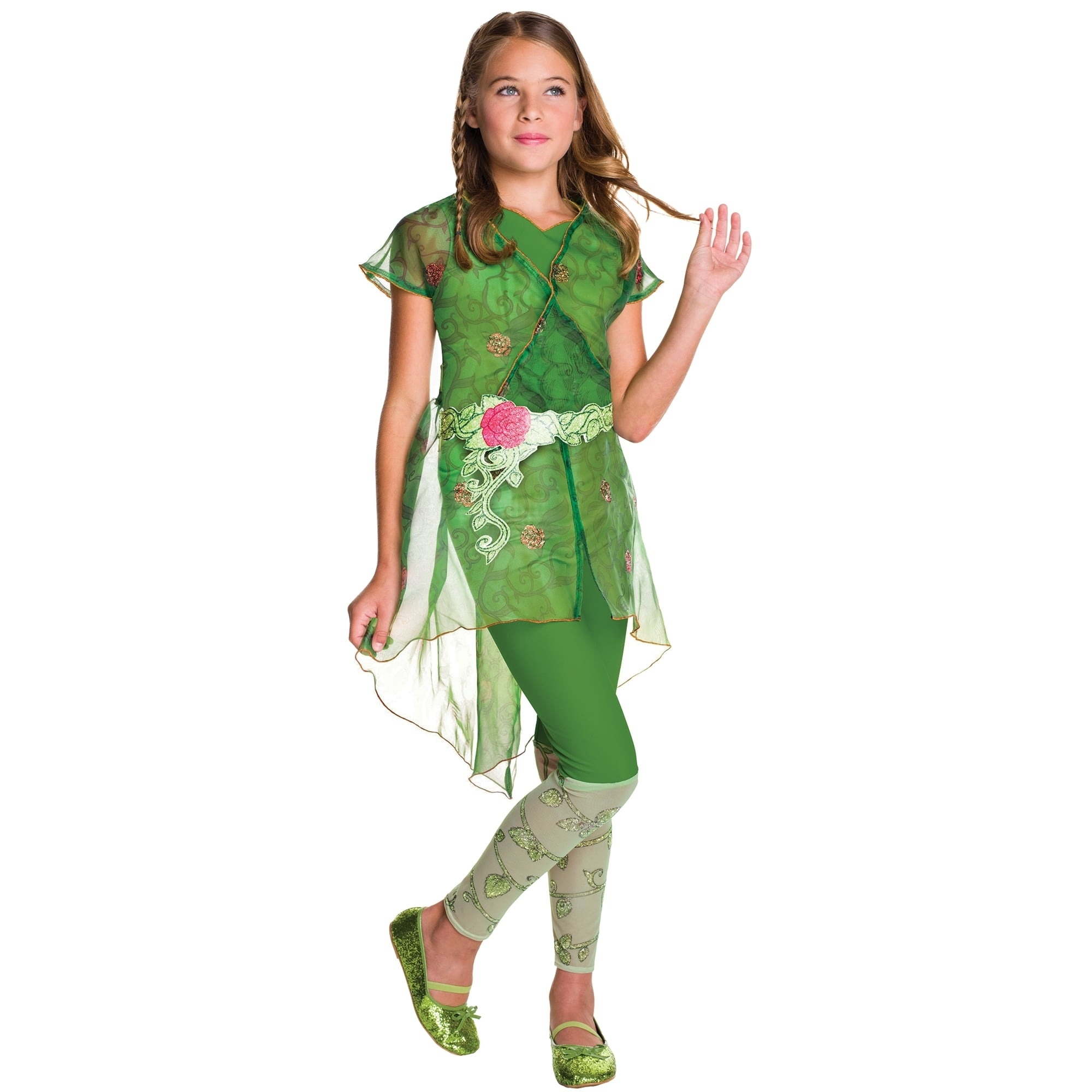 child model in poison ivy costume