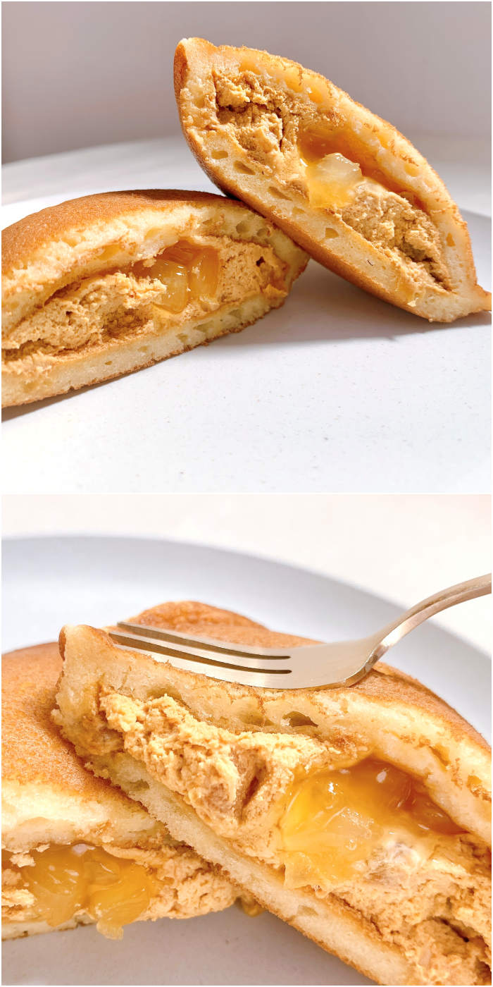 LAWSON(ローソン)のおすすめのスイーツ「どらもっち アップルキャラメル」