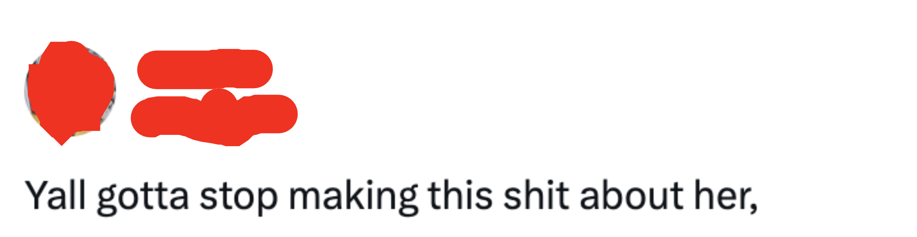 Screenshot of comment