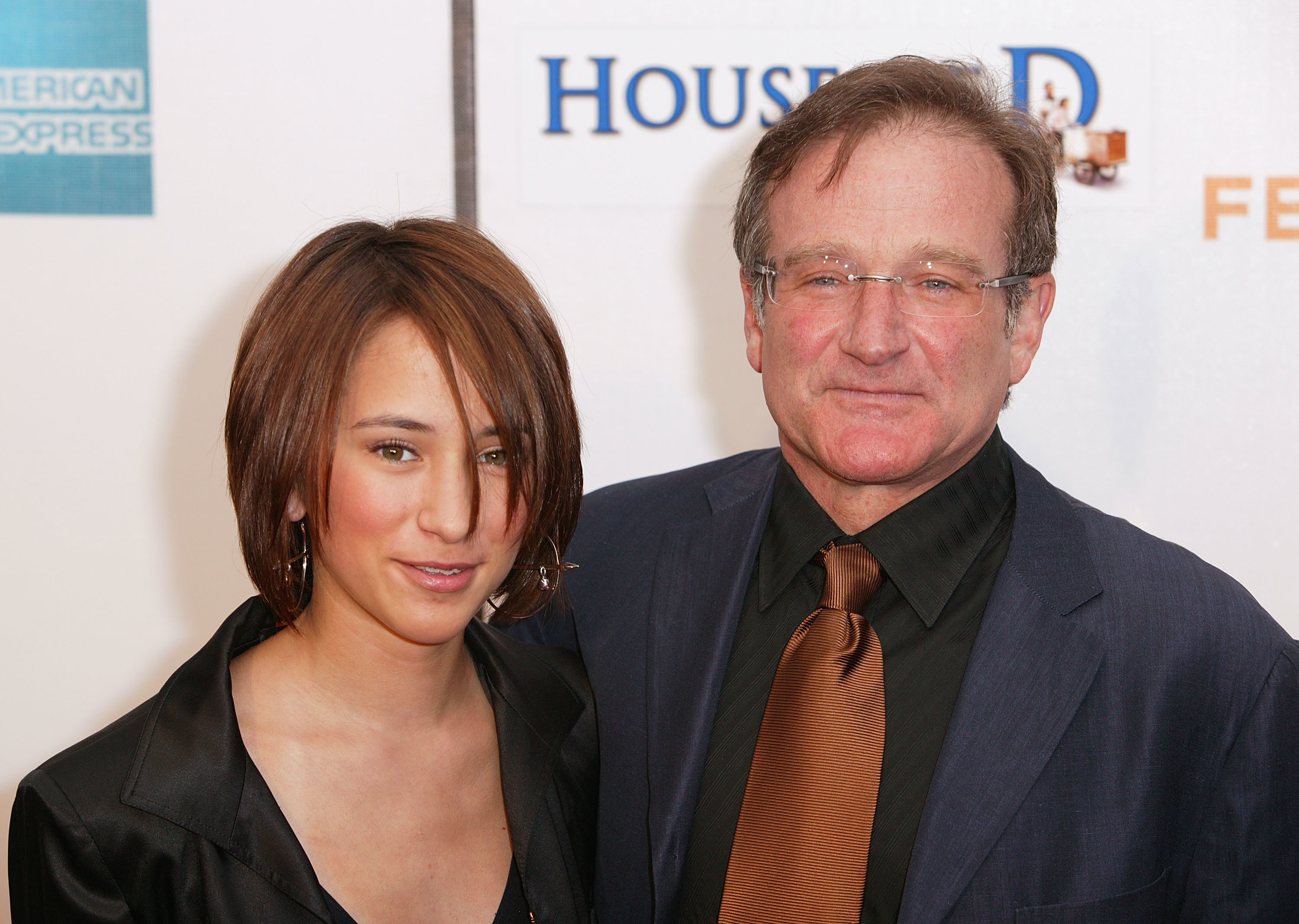 Closeup of Zelda and Robin Williams