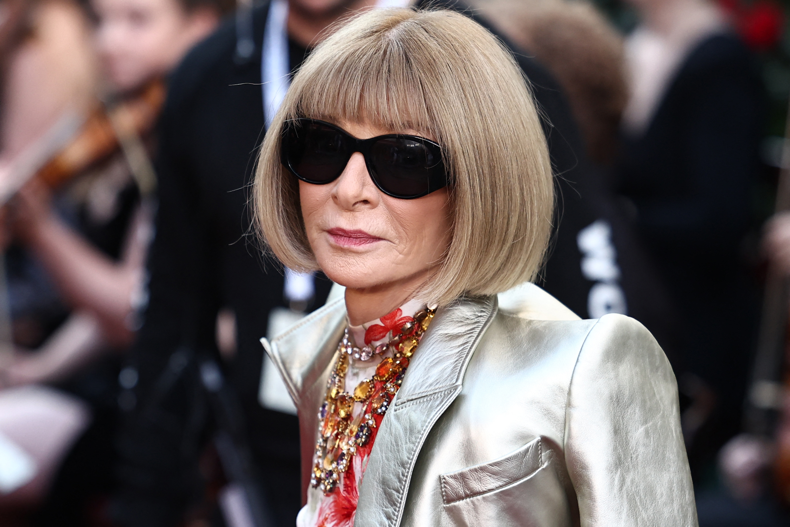 Closeup of Anna Wintour