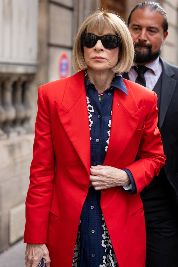 Closeup of Anna Wintour