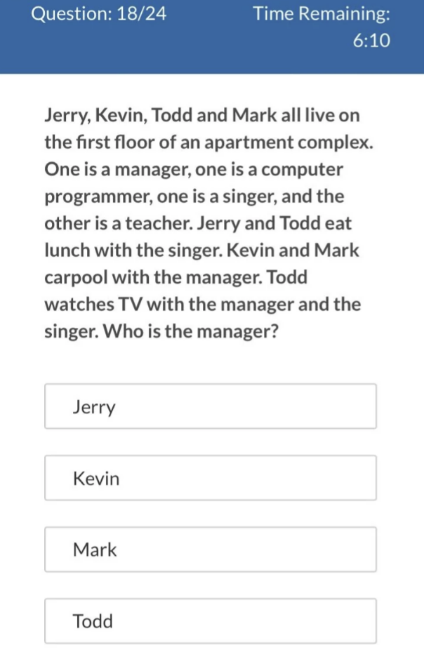 word problem on job application