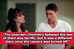 "The onscreen chemistry between the [Richard Gere and Debra Winger] was terrific, but it was a different story once the camera was turned off"