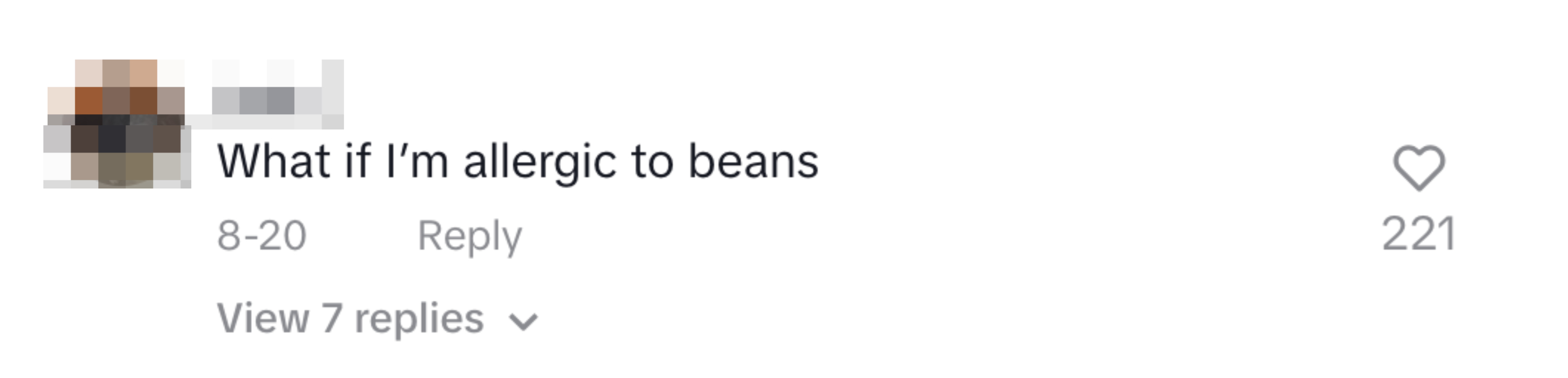 &quot;what if I&#x27;m allergic to beans&quot;