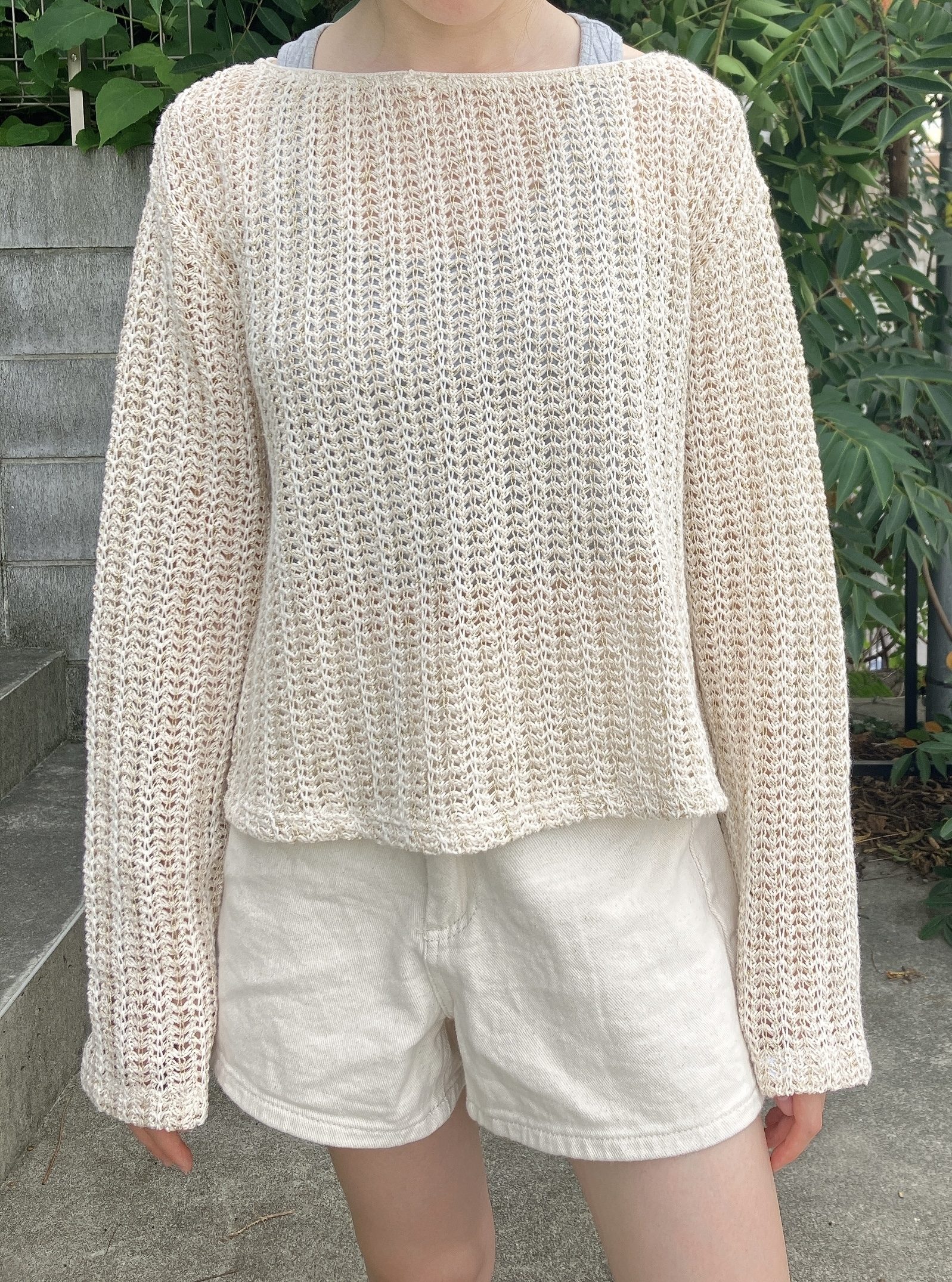 ZARA（ザラ）のおすすめセーター「メタリックスレッド ラスティックセーター」