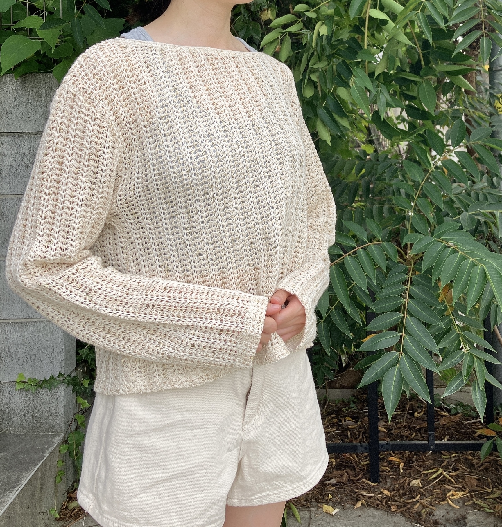 ZARA（ザラ）のおすすめセーター「メタリックスレッド ラスティックセーター」