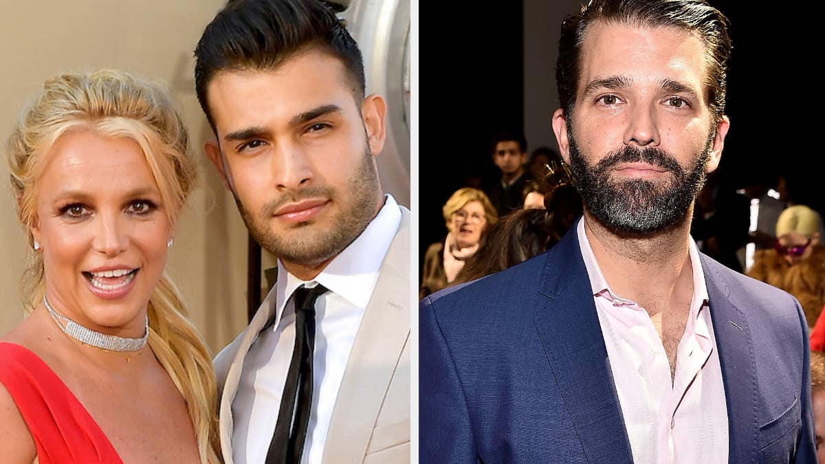 Sam Asghari surprisingly defended Britney Spears against Donald Trump Jr. when he posted a distasteful meme of the singer.