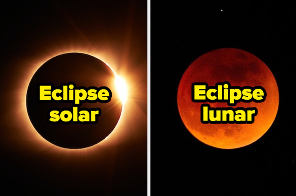 eclipse solar y eclipse lunar