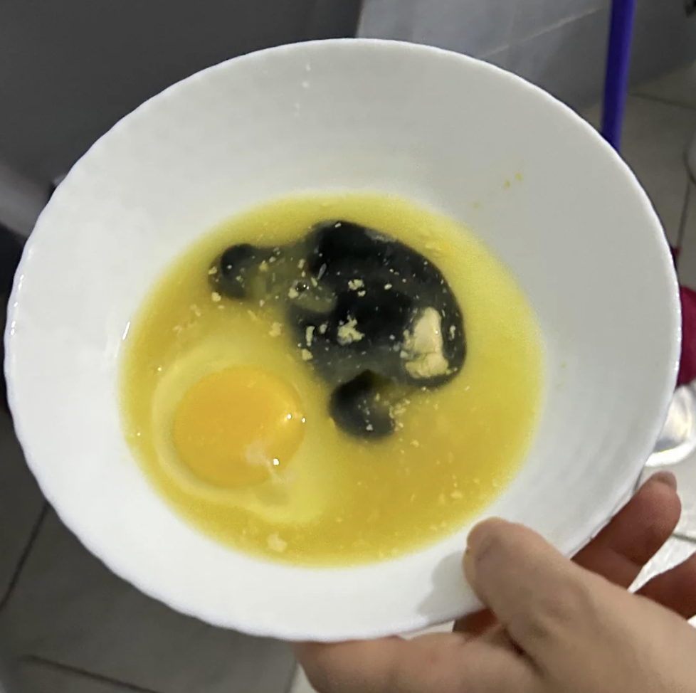 Black egg yolk