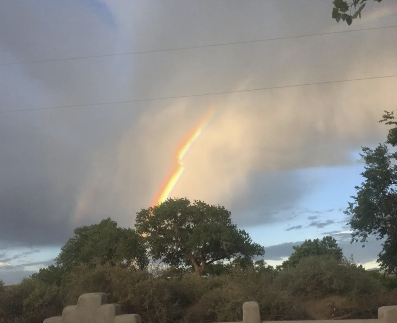 A strange light in the sky