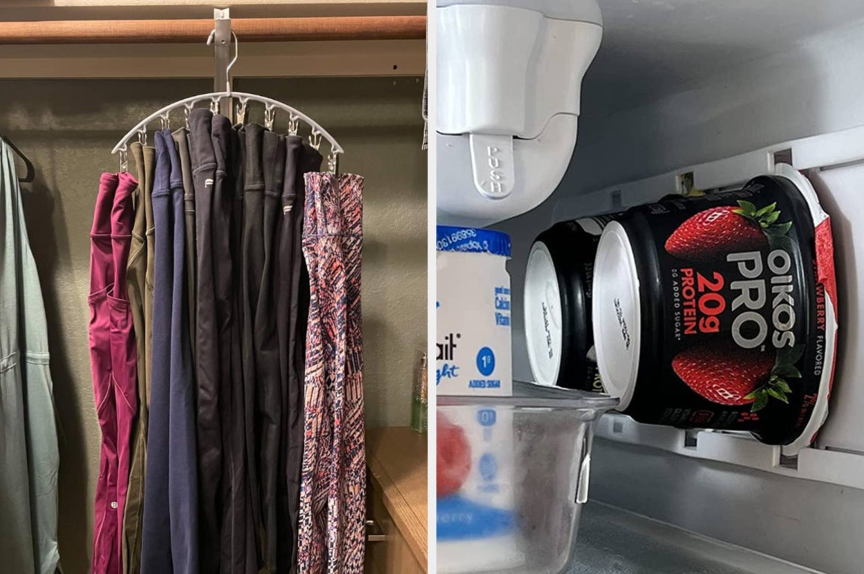 leggings hanger and yogurt organizer 