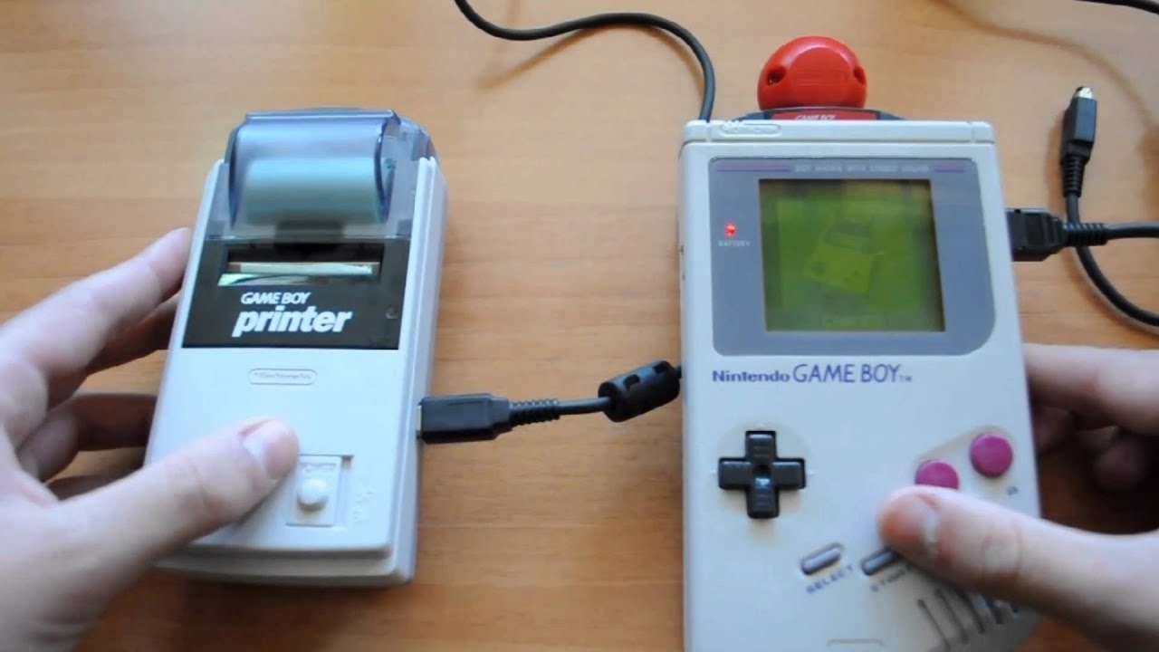 A Game Boy and Game Boy Printer