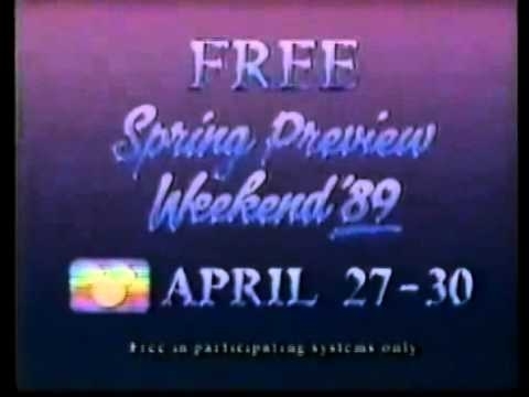 &quot;FREE Spring Preview Weekend &#x27;89&quot;