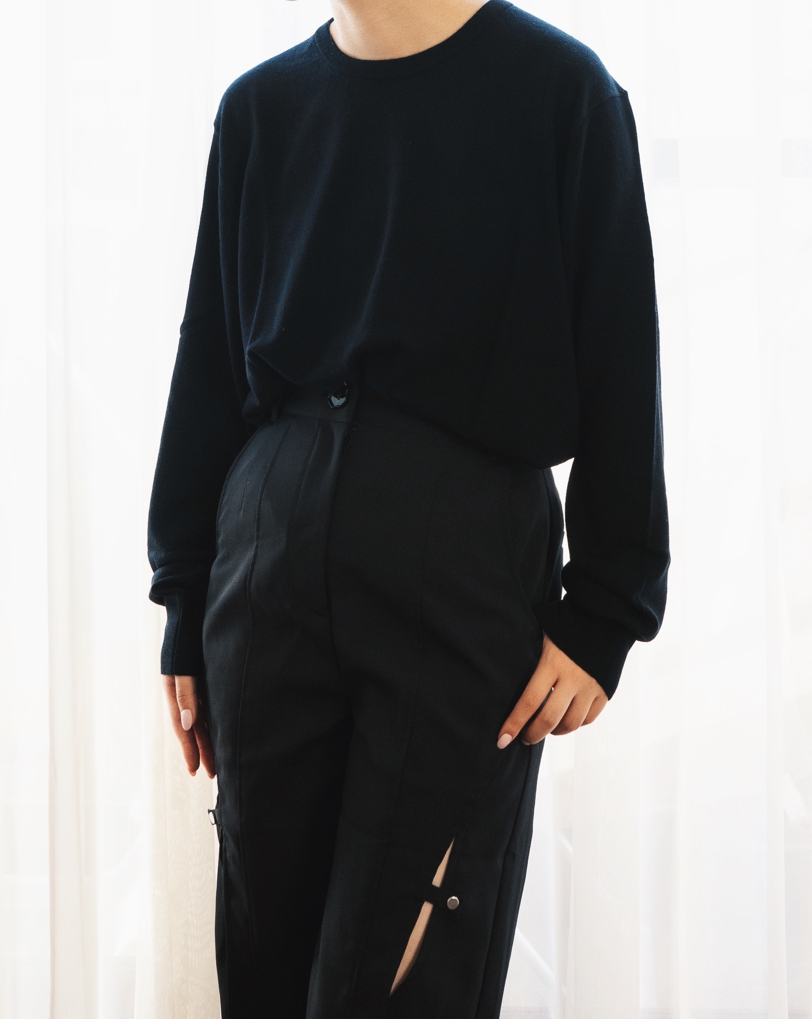 ユニクロのオススメトップス「エクストラファインメリノクルーネックセーター（長袖）」