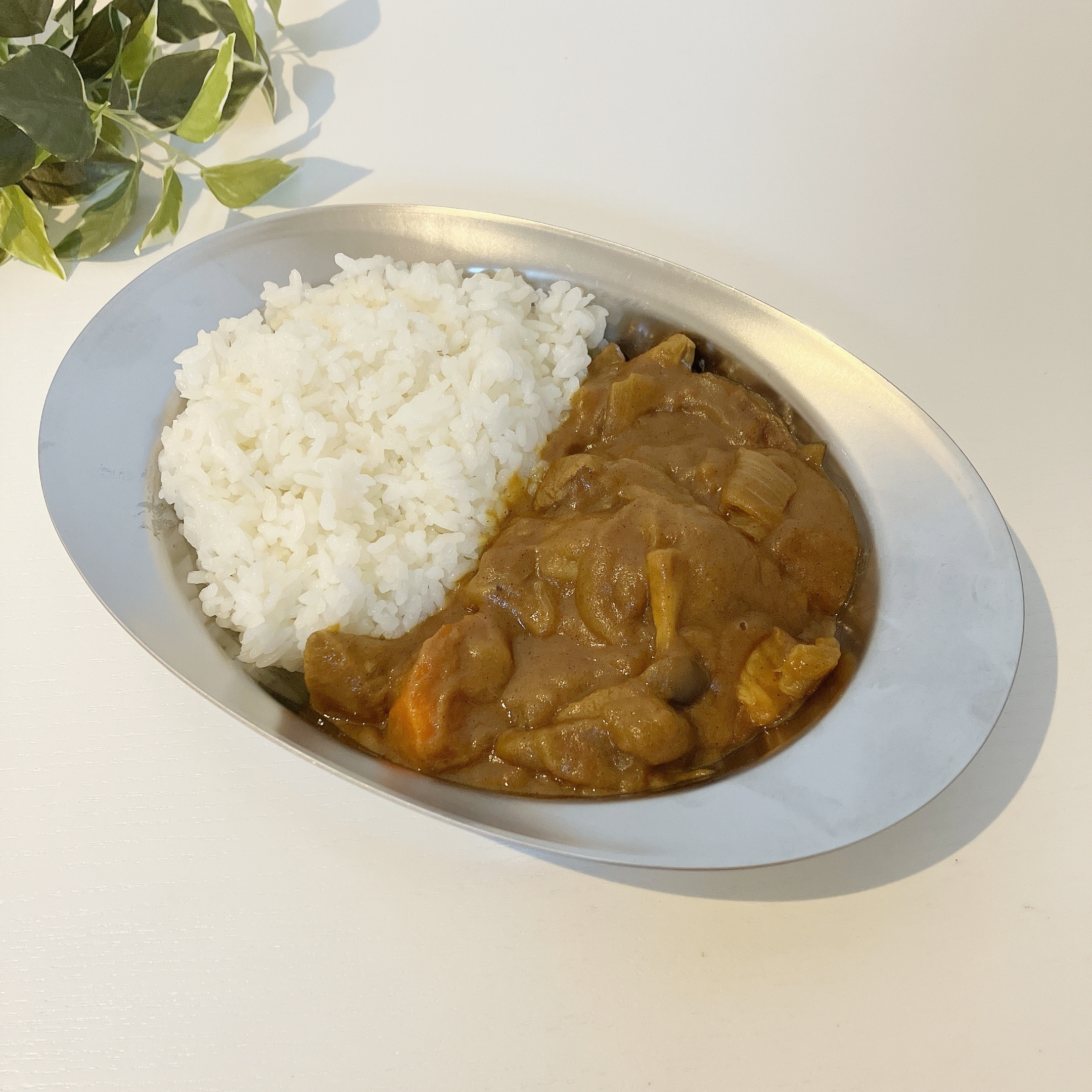 Seria(セリア)のおすすめ食器「ステンレス食器 カレー皿 オーバル型」