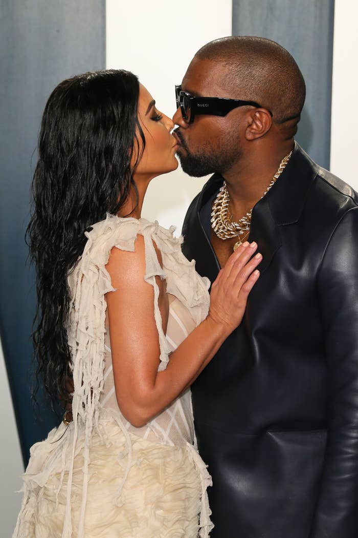 Close-up of Kim and Ye kissing