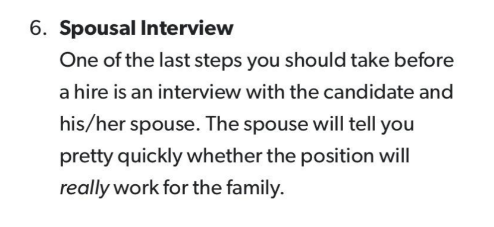 "Spousal Interview"