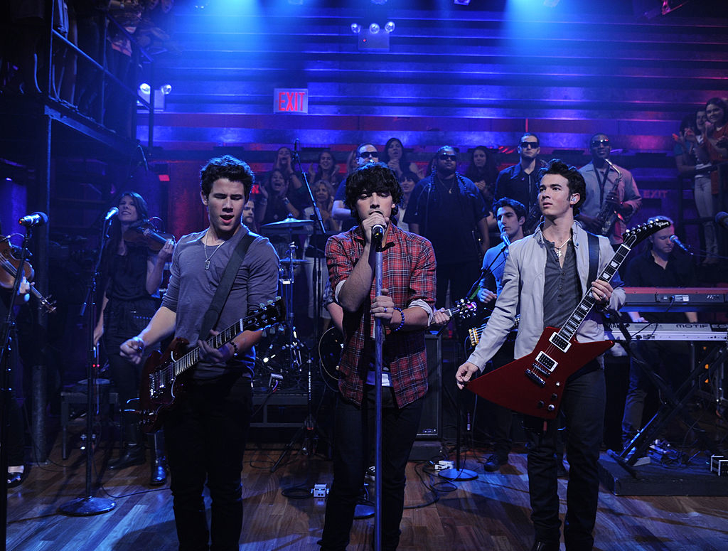 The Jonas Brothers onstage