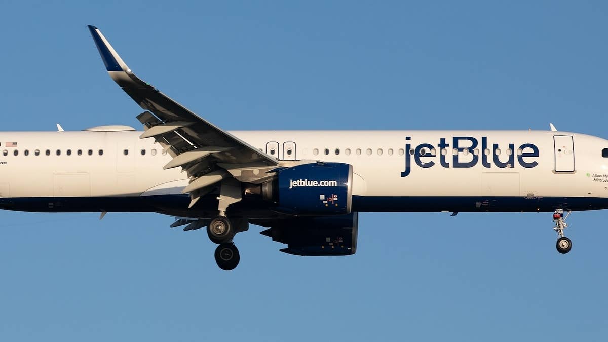 JetBlue claims the bizarre situation happened because of a shift in weight on the aircraft