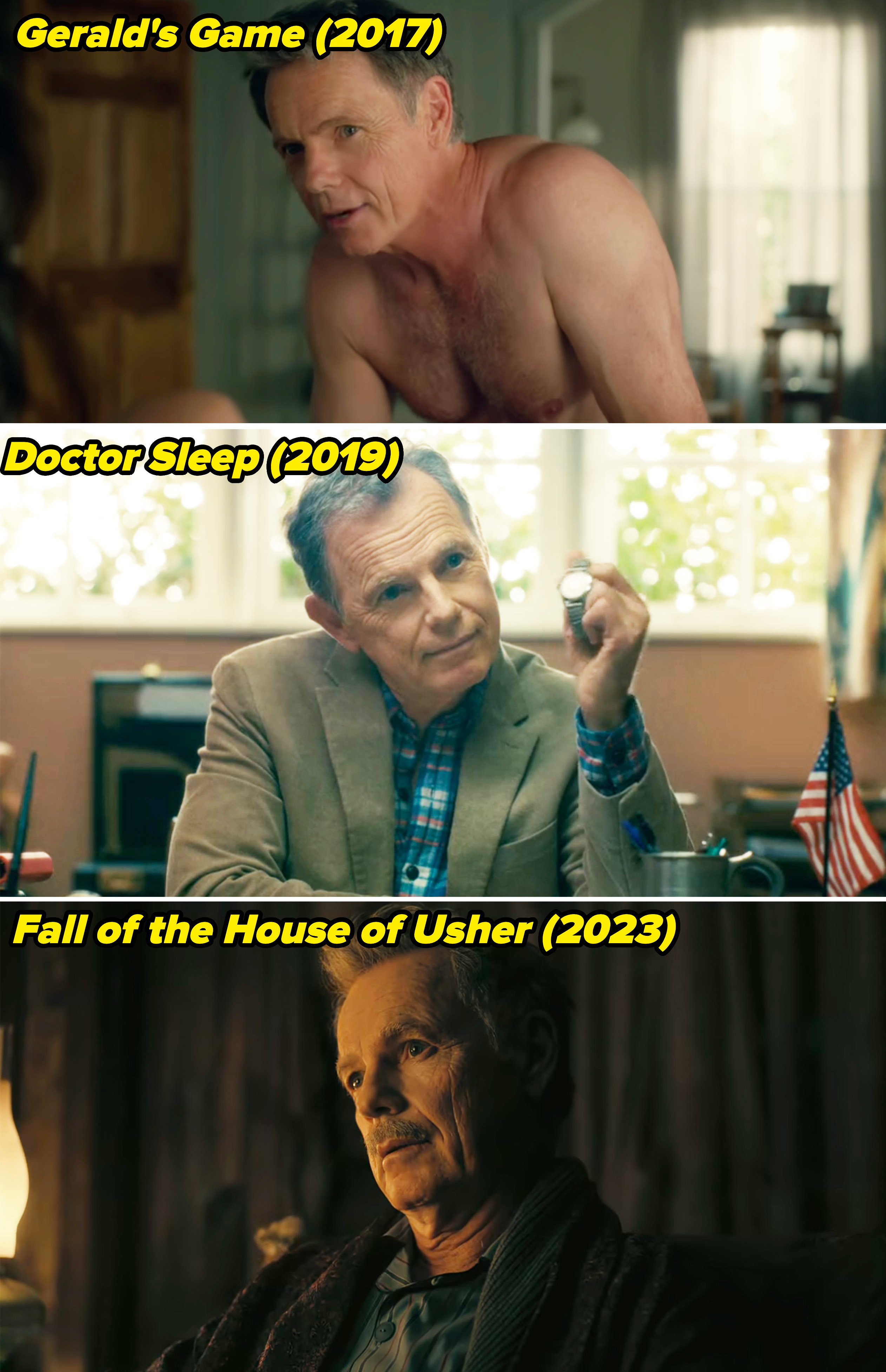 Bruce Greenwood in various projects