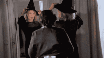 Jessica Lange in "American Horror Story: Coven" saying "who's the baddest witch in town"
