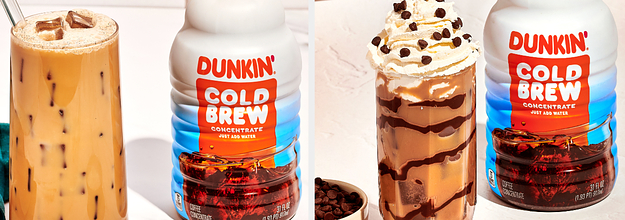 Try These 3 Deliciously Fun Ways To Enjoy Your Cold Brew With Dunkin' Cold  Brew Concentrates