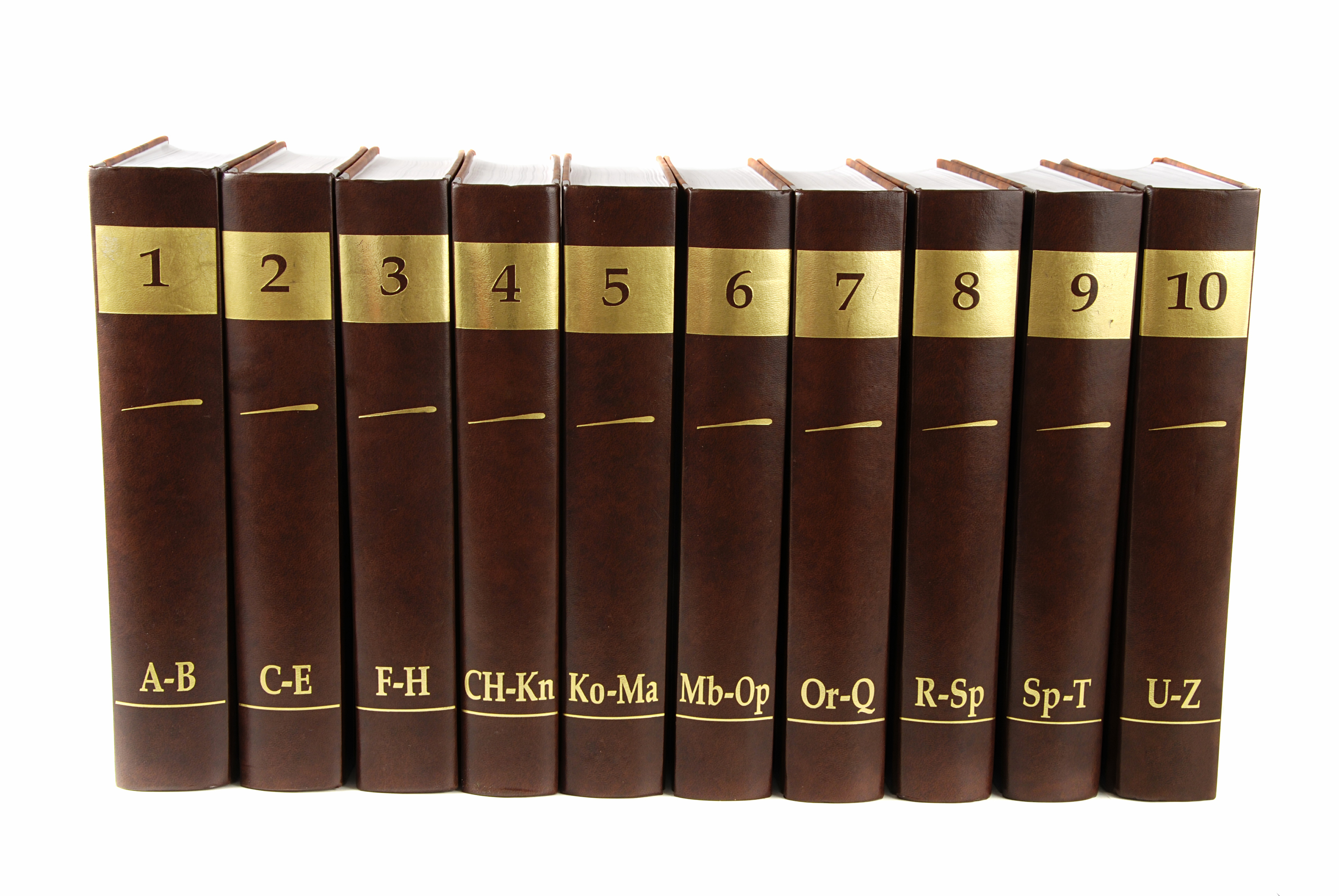 A set of encyclopedias
