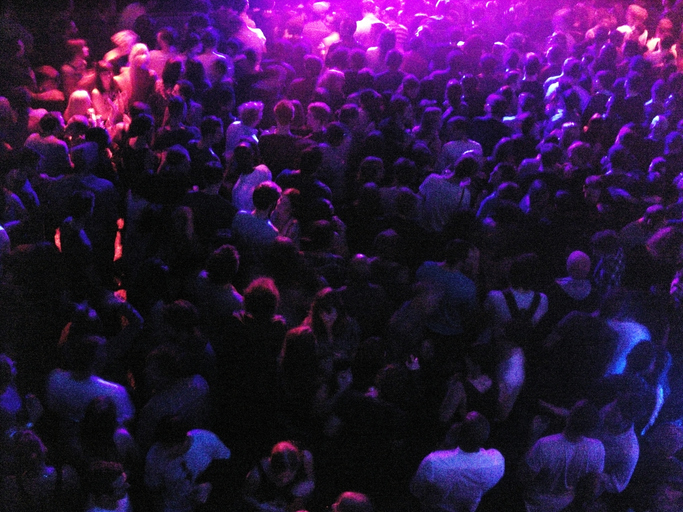 A crowd at a show