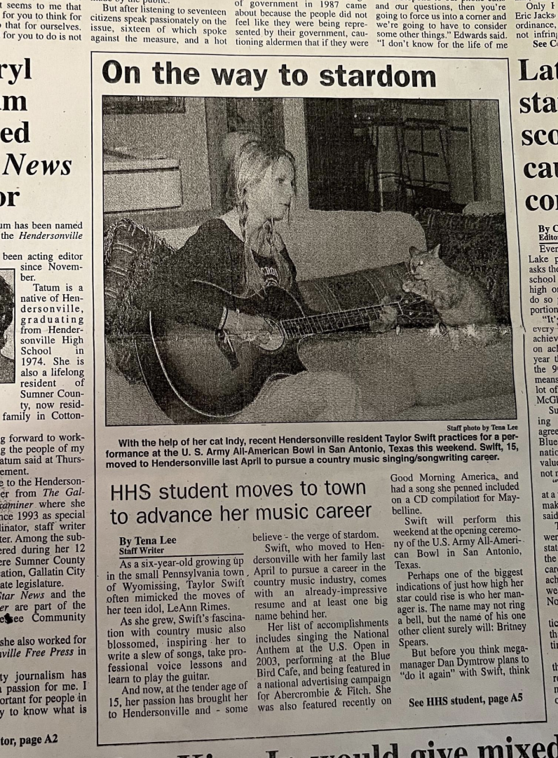headline says, HHS student moves to town to advance her music career