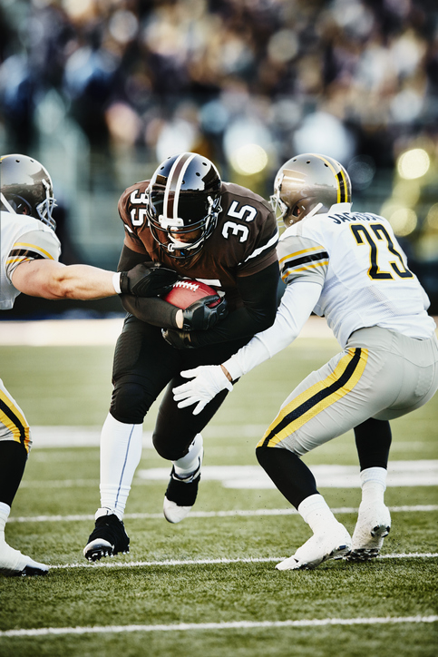 People playing football