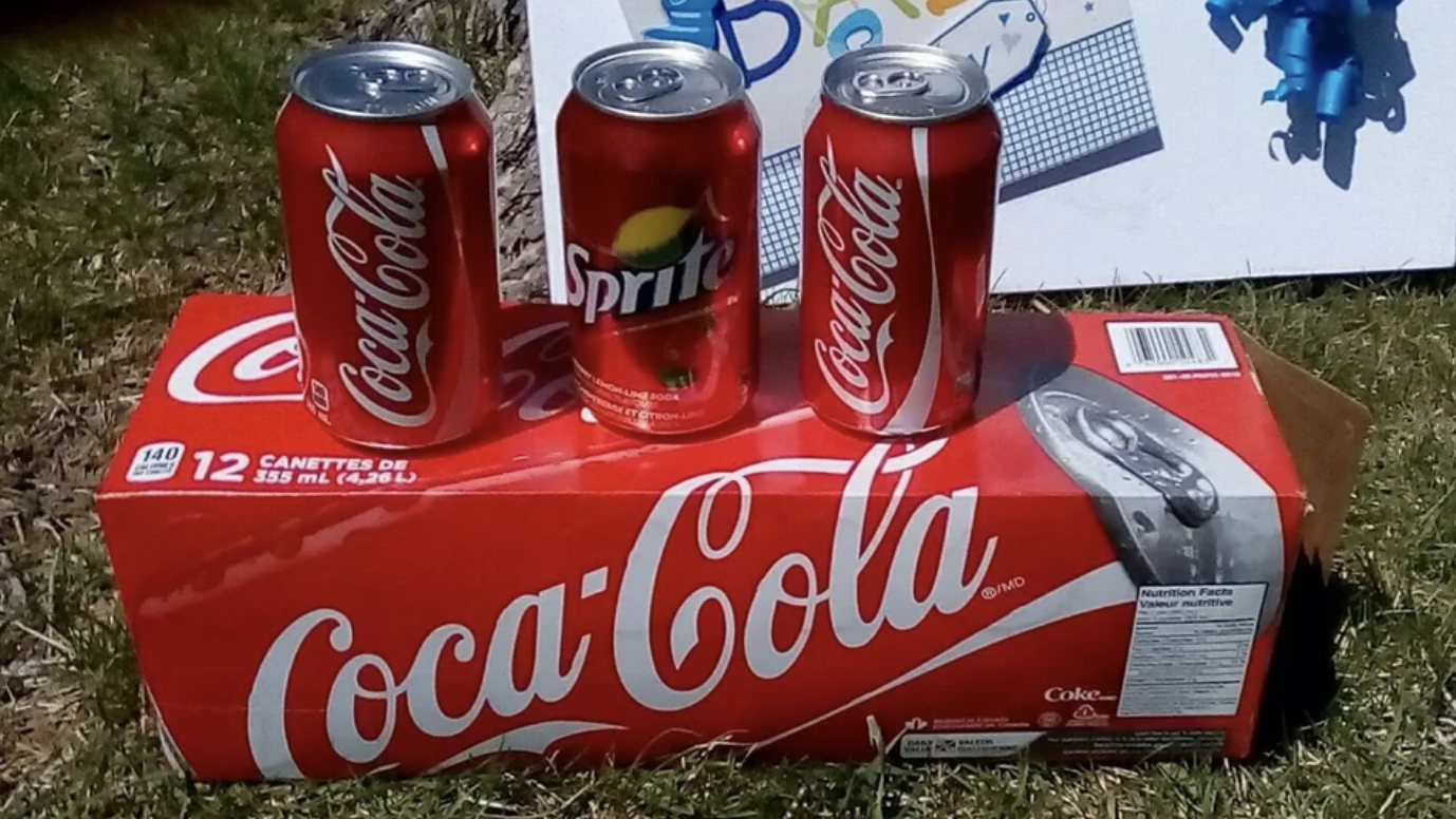 A red sprite can by Coca Cola