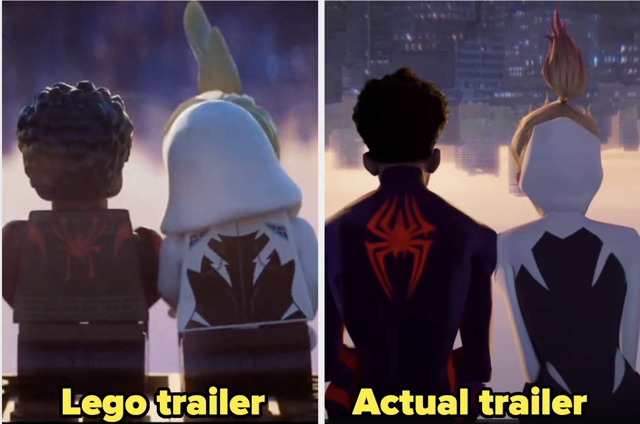 the lego trailer against the actual trailer