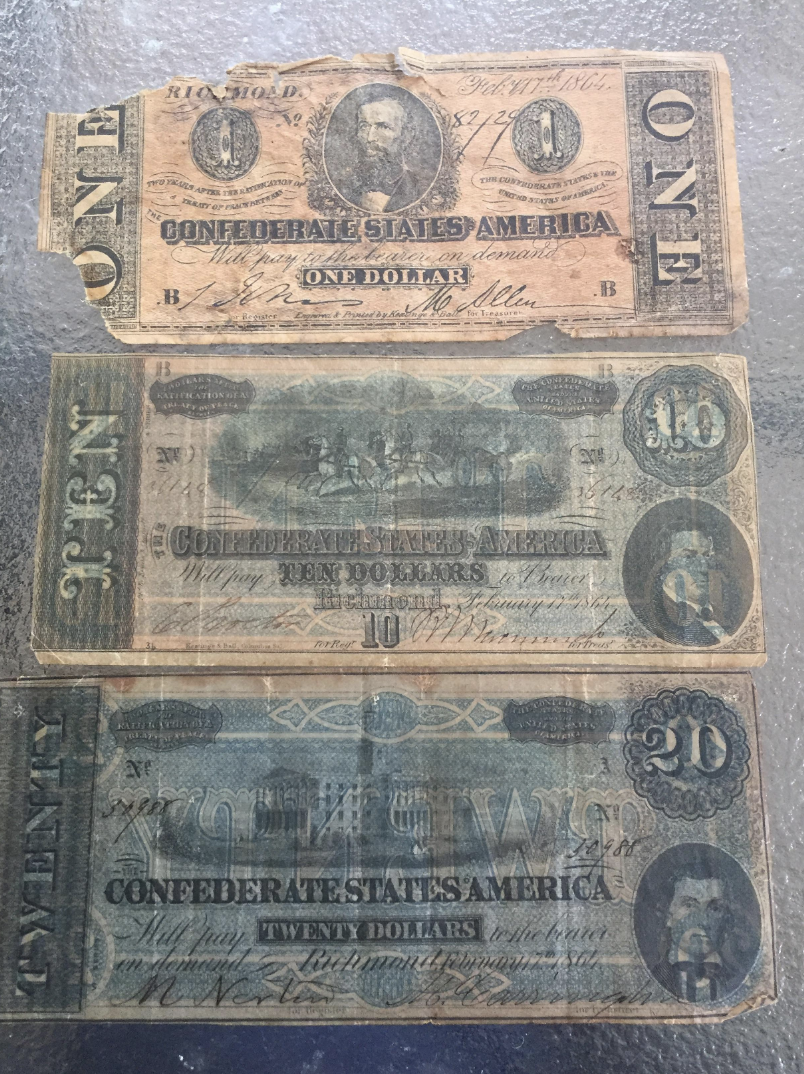 Confederate paper currency