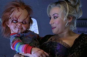 Chucky and Tiffany in "Bride of Chucky"